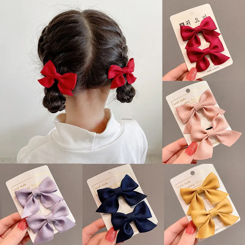 Black Tulle Bow Hair Clips for Girls – Minimalist Cute Snap Clips for Bangs and Flyaways, Non-Slip Kids Hair Accessories, Perfect Gift Set for Toddler Girls, Simple Everyday Headwear